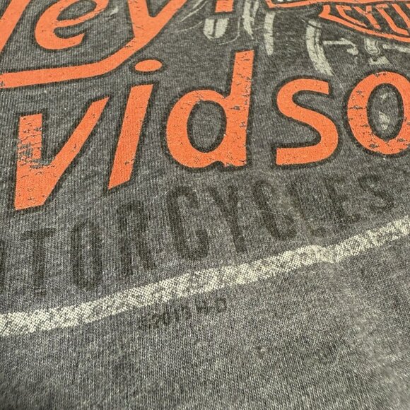 Y2K Harley Davidson 2013 Wings Long Sleeve T- Shirt - Picture 4 of 6